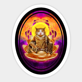 Buddha Kitty Sticker